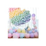EveFix 50 Adet Makaron Balon Karışık Renk Soft Pastel Renk