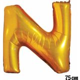 EveFix 75 Cm N Harfi Folyo Balon Altın