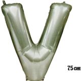 EveFix 75 Cm V Harfi Folyo Balon Gümüş