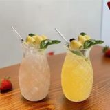 EveFix Ananas Desen Cam Soğuk Kahve ve Meşrubat Sunum Bardağı 2 Adet