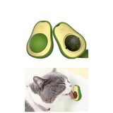 EveFix Avokado Kedi Naneli Catnip 360 Derece Dönebilen Yalama Oyun Topu, Yeşil