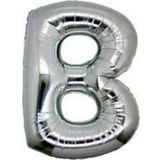 EveFix B Harf Folyo Balon Gümüş Renk 40 Inç