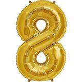 EveFix Balon Rakam Balon Folyo Orta Boy 75 Cm Gold 8