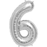 EveFix Balon Rakam Balon Folyo Orta Boy 75 Cm Gümüş 6