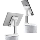 EveFix Beyaz Aynalı Cep Telefonu Sabitleyici Stand Katlanabilir Ayarlanabilir Telefon Standı