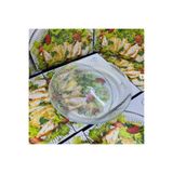 EveFix Büyük Boy Geniş Paris Cam Salata Kasesi, 30 cm, Çok Renkli