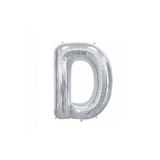 EveFix D Harf Folyo Gümüş Balon Küçük 35 Cm