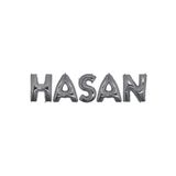 EveFix Doğum Günü Hasan Gümüş Harf Folyo Balon Set 40cm