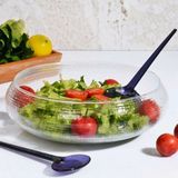 Evefix El Yapımı California Cam Salata Kasesi 30 Cm Meyve Kasesi