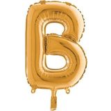 EveFix Gold Renk Folyo Balon B Harfli Helyum Balon 100 Cm Dev Boy