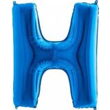 EveFix H Harf Folyo Balon Mavi 100cm