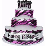 EveFix Happy Birthday Pastalı Folyo Balon