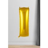 EveFix I Harfi Folyo Balon Gold 100 Cm 40 Inç 1 Metre Altın