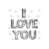 EveFix I Love You Folyo Balon Gümüş Renk 35 Cm