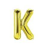 EveFix K Harf Folyo Gold Renk Balon Küçük 35 Cm