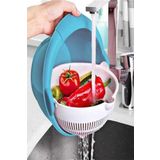 EveFix Karenda Aqua Hazneli Dönerli Süzgeç Büyük Makarna Süzgeci
