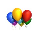 EveFix Karışık Renkli Metalik Balon 5 Adet