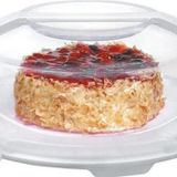 EveFix Kek Fanusu Ve Pasta Fanusu Kilitli Kapaklı Kek Fanusu 7 Lt. Krem