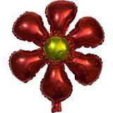 EveFix Kırmızı Çiçek Figürlü Folyo - Folyo Balon - 18 Inç