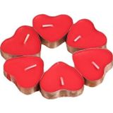 EveFix Kırmızı Kalpli 25 Adet Tea Lights Mum