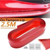 EveFix Kırmızı Renkli 2,5 Metre Araba Oto Ön Tampon Koruyucu Kauçuk