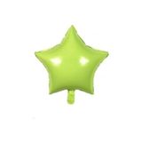 EveFix Makaron Yıldız Folyo Balon Açık Yeşil 45cm 3 Adet
