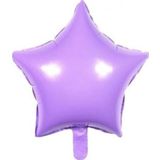 EveFix Makaron Yıldız Folyo Balon Lila 45cm 3 Adet