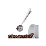 EveFix Mandallı Kahve Ölçü Kaşığı Silver Çok Fonksiyonlu Paslanmaz Çelik Kaşık