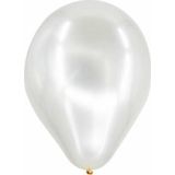 EveFix Metalik Beyaz Latex Balon (50 Adet)