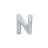 EveFix N Harf Folyo Gümüş Balon Küçük 35 Cm