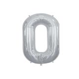 EveFix O Harf Folyo Gümüş Balon Küçük 35 Cm