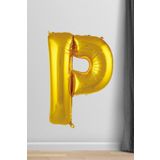 EveFix P Harfi Folyo Balon Gold 100 Cm 40 Inç 1 Metre Altın