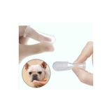 EveFix Parmağa Takılan Hayvan Diş Kaşıma Fırçası, Köpek ve Kedi İçin, Şeffaf, 55x20mm