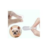 EveFix Parmağa Takılan Hayvan Diş Kaşıma Fırçası, Köpek ve Kedi İçin, Şeffaf, 55x20mm