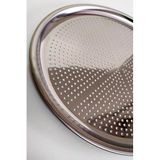 EveFix Paslanmaz Çelik Pizza Tepsisi, Delikli Lahmacun Tavası, Fırın Tepsisi, 32 cm, Gümüş