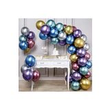 EveFix Rengarenk Krom Balon 100 Adet Ve Kemer Zincir Seti 5 Metre
