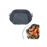 EveFix Renkli Isıya Dayanıklı Yıkanılabilir Silikon -airfryer Kare Model Pişirme Matı 20 Cm