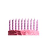 EveFix Rose Pembe Renk Doğum Günü Evlilik Yıldönümü Pasta Mumları 10 Adet