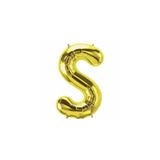 EveFix S Harf Folyo Gold Renk Balon Küçük 35 Cm