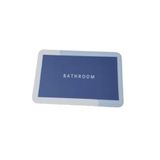 EveFix Süper Su Emici Kaymaz Tabanlı Dikdörtgen Banyo Paspası, 58x38 cm, Desenli