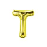 EveFix T Harf Folyo Gold Renk Balon Küçük 35 Cm