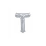 EveFix T Harf Folyo Gümüş Balon Küçük 35 Cm