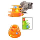EveFix Tower Of Tracks Eğleneli Üç Katlı Kedi Oyuncağı Seti Oyuncağı