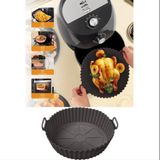 Evefix Tüm Airfryerlara Uyumlu Antrasit Renk Silikon Pişirme Kabı - Airfryer Silikon Kap - Bpa Free-1 Adet