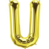 EveFix U Harf Folyo Gold Renk Balon Küçük 35 Cm