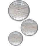 EveFix Üç Boy Paslanmaz Çelik Dolma Sarma Altlığı Pizza Tepsisi 20-22-24 cm