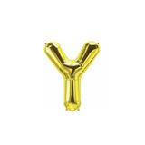 EveFix Y Harf Folyo Gold Renk Balon Küçük 35 Cm