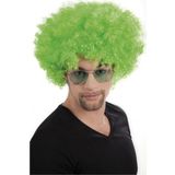 EveFix Yeşil Renk Kıvırcık Afro Bonus Peruk