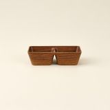 Evelin Manila 2 Bölmeli Çerezlik - Kahverengi - 9,2X17 cm - Montajsız