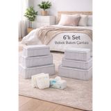 EVELLA HOME 6’lı Bebek Bakım Çantası Seti – Anne Bebek Organizer Seyahat Hastane Çantası